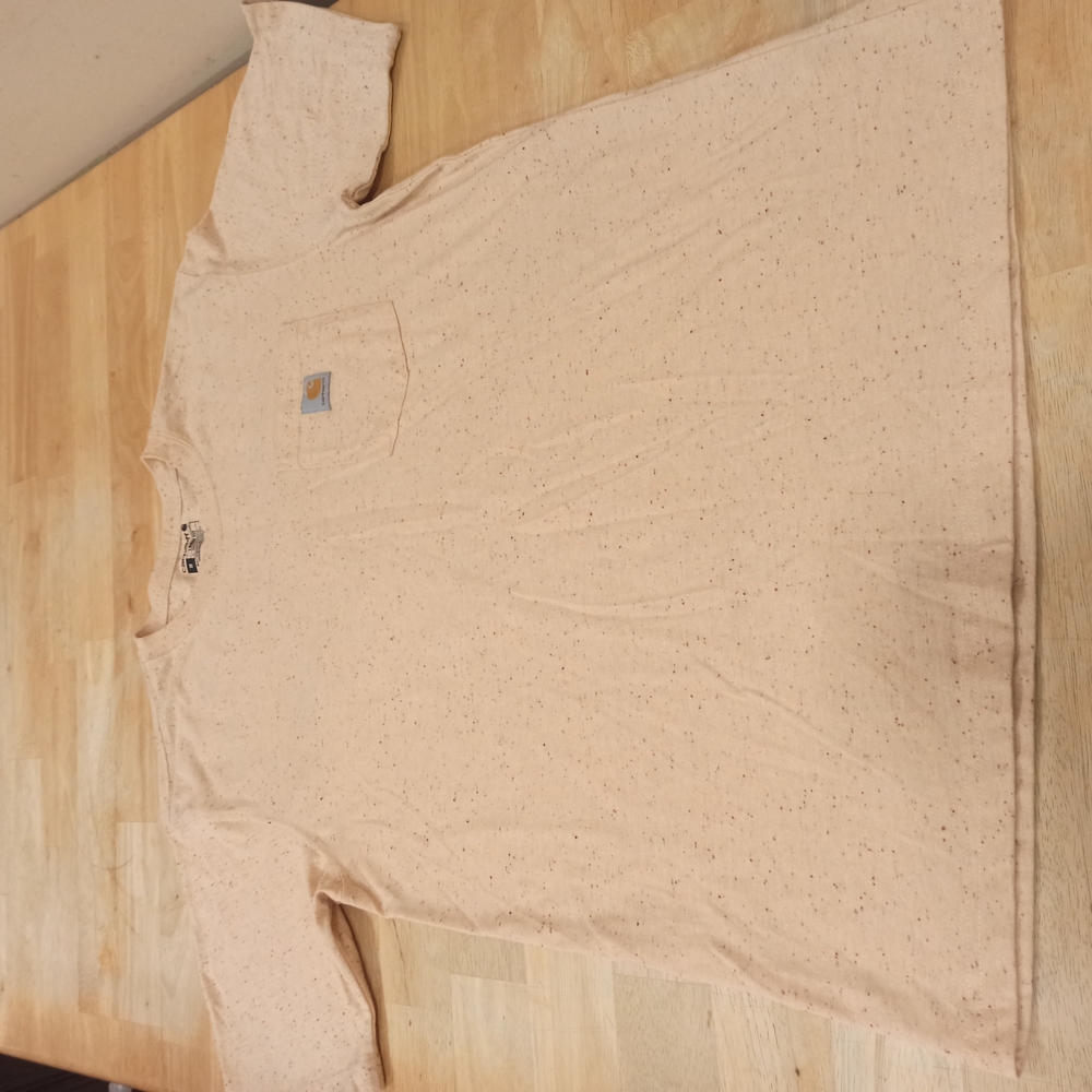 Carhartt Beige Speckled T-Shirt Losse fit Size Medium